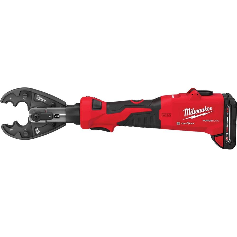 Power Crimper: 12,000 lb Capacity, Lithium-ion Battery Included, Inline Handle, 18V MPN:2978-22BG