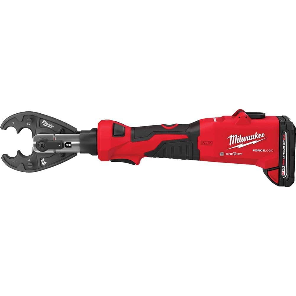 Power Crimper: 12,000 lb Capacity, Lithium-ion Battery Included, Inline Handle, 18V MPN:2978-22O