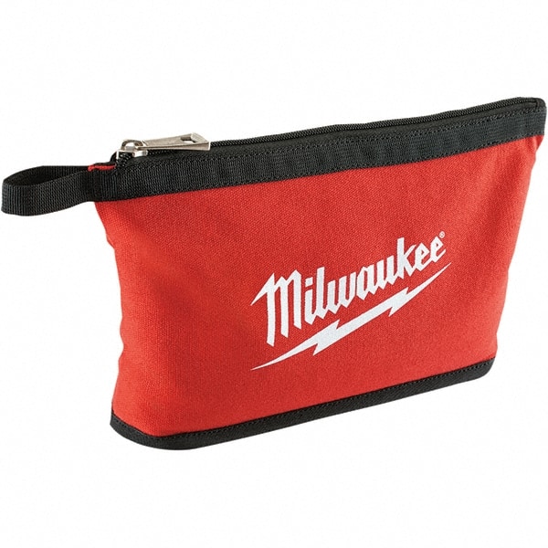 Zippered Pouch: 1 Pocket, Canvas, Black MPN:48-22-8180