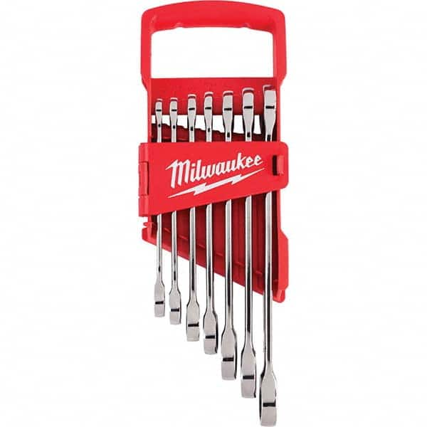 Ratcheting Combination Wrench Set: 7 Pc, Inch MPN:48-22-9406