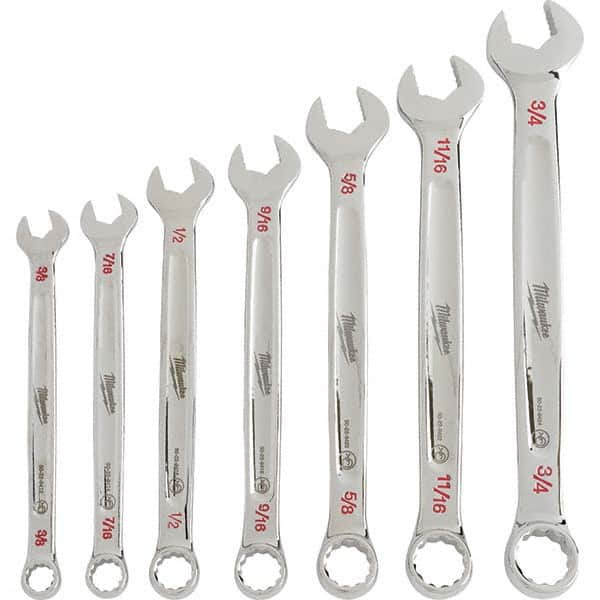 Combination Wrench Set: 7 Pc, Inch MPN:48-22-9407