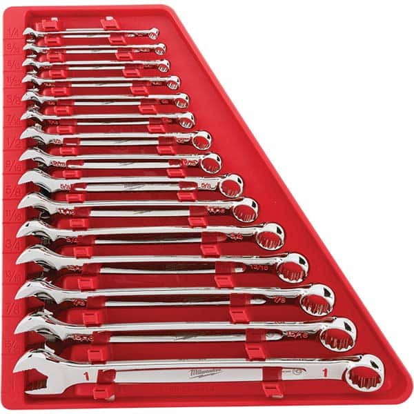 Combination Wrench Set: 15 Pc, Inch MPN:48-22-9415