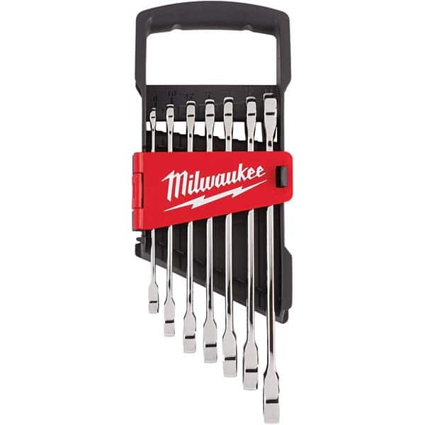 Ratcheting Combination Wrench Set: 7 Pc, Metric MPN:48-22-9506