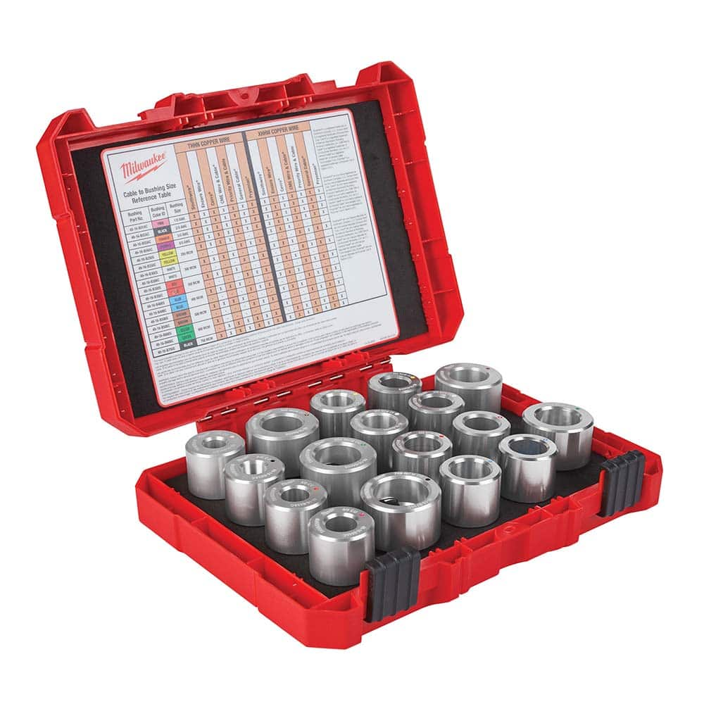 Bushing Kit: 17 Pc, Case, Use on M12 & M18 Cable Stripper MPN:49-16-BKITS