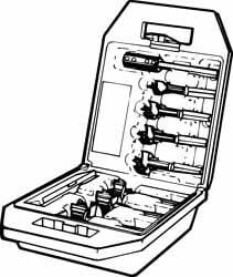 Drill Bit Set: Auger Drill Bits, High Speed Steel MPN:49-22-0130