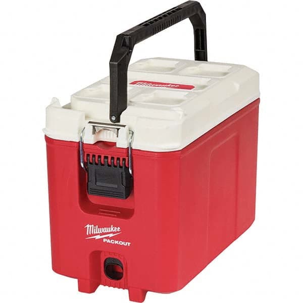 Portable Coolers, Portable Cooler Type: Cooler , Body Color: Red, White , Volume Capacity: 16 qt , Material: Plastic , Ice Retention Time: 24hr  MPN:48-22-8460