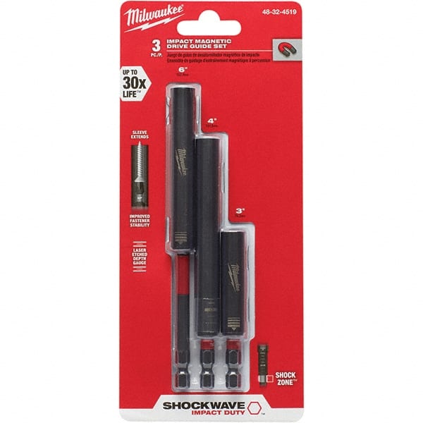 Power & Impact Screwdriver Bit Sets, Set Type: Impact Driver , Bit Type: Magnetic , Point Type: Hex , Drive Size: 1/4 , Overall Length (Inch): 1/4  MPN:48-32-4519