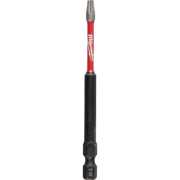 Power Screwdriver Bit: T15 Torx, 1/4