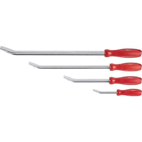 Pry Bar Sets, Set Type: Prybar , Tip Type: Chisel , Material: All Metal Core , Includes: 12 in Pry Bar, 18 in Pry Bar, 24 in Pry Bar, 8 in Pry Bar  MPN:48-22-9214