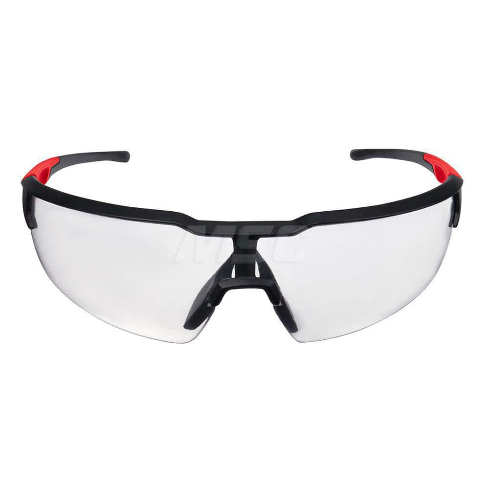 Safety Glass: Anti-Fog & Anti-Scratch, Plastic, Gray Lenses, Half-Framed MPN:48-73-2010