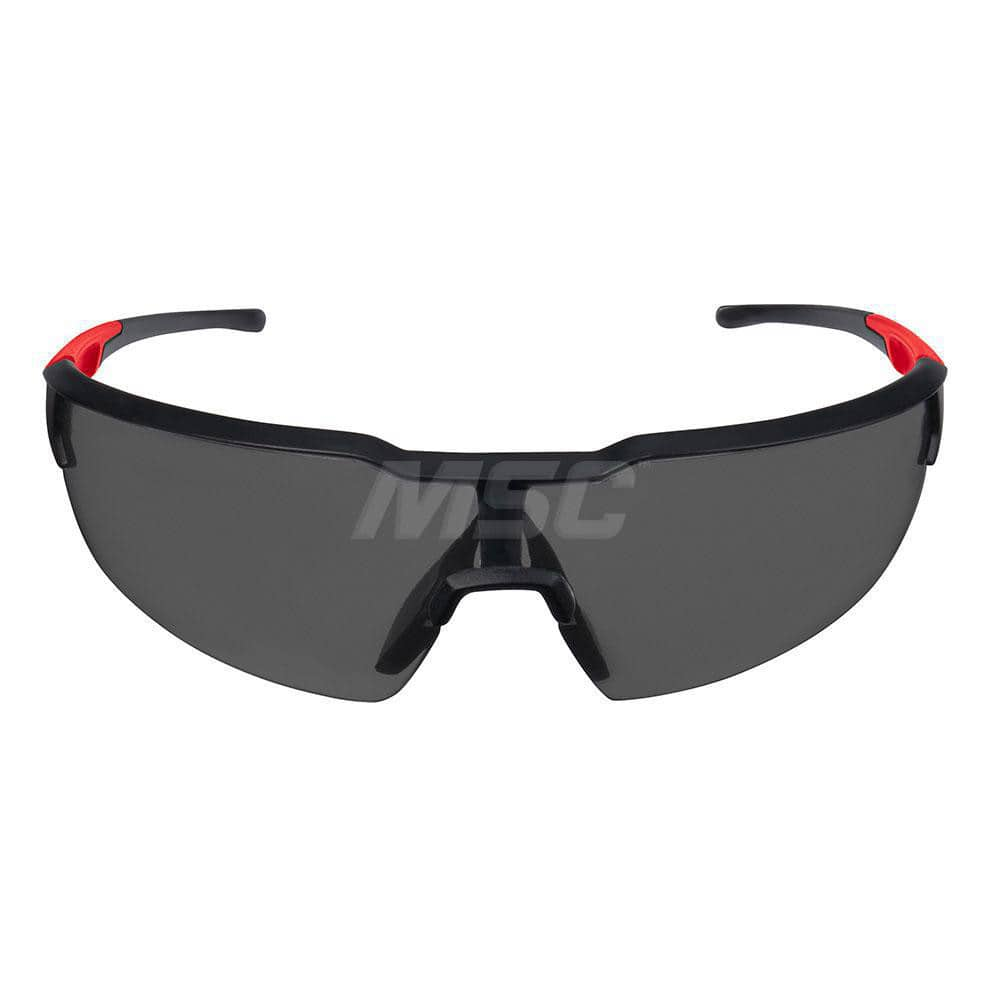 Safety Glass: Anti-Fog & Anti-Scratch, Plastic, Gray Lenses, Half-Framed MPN:48-73-2015