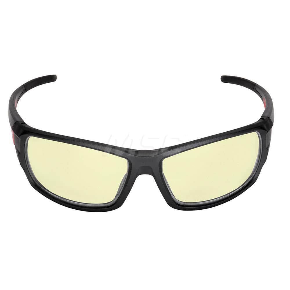 Safety Glass: Anti-Fog & Anti-Scratch, Plastic, Yellow Lenses, Full-Framed MPN:48-73-2120