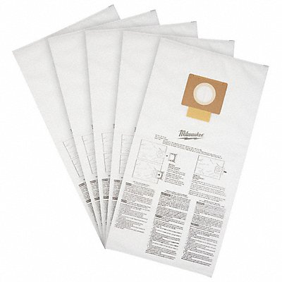 Fleece Dust Bags 5-Ply 1/4 H PK5 MPN:49-90-1989