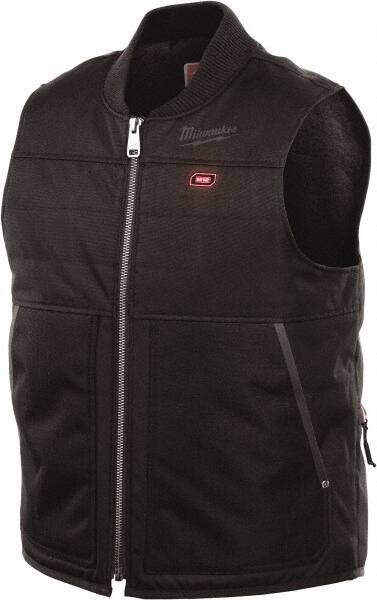 Heated Vest: Size 2X-Large, Black, Polyester MPN:271B-212X