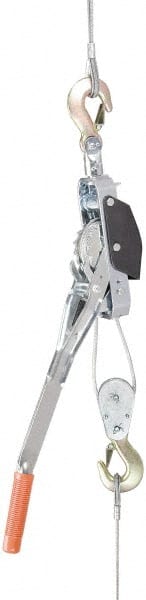 Manual Lever Hoist: 1 Ton Working Load Limit, 12' Max Lift MPN:MM-112DD-185