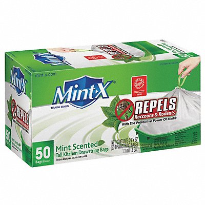 Rodent-Repellent Trash Bag 13 gal PK40 MPN:MX2425W40F