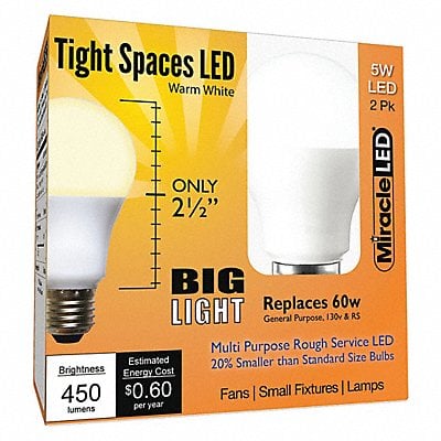 LED Bulb Shape A15 450 lm PK2 MPN:602189