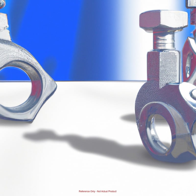 Cam Action Clamps, Clamping Force: 2000lb , Material: Steel , Overall Width: 1.23in , Stud Thread Size: 3/8-16 in , Features: Flat Edge MPN:10506