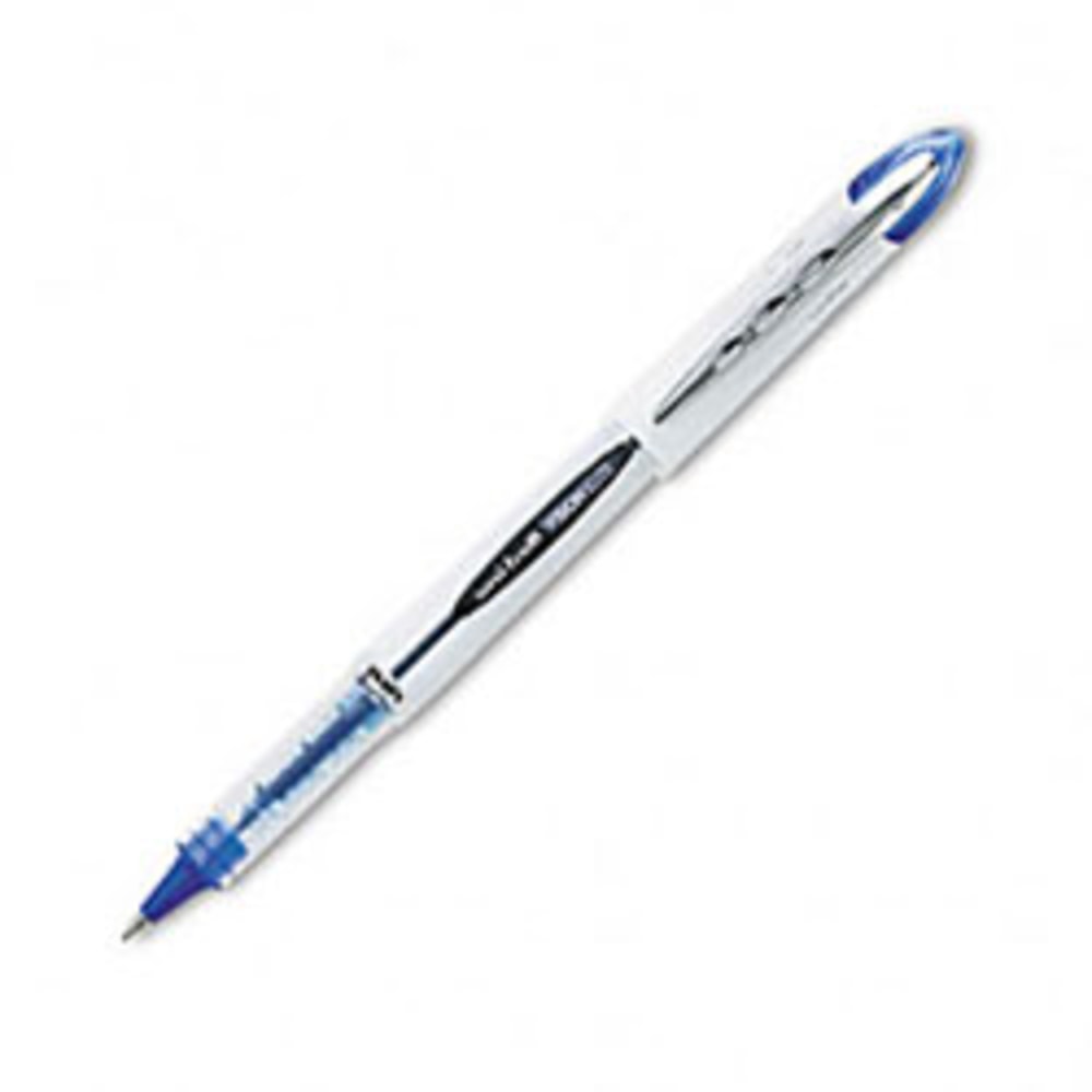 uni-ball Vision Elite Rollerball Pen, Bold Point, 0.8 mm, White Barrel, Blue-Black Ink (Min Order Qty 31) MPN:61232