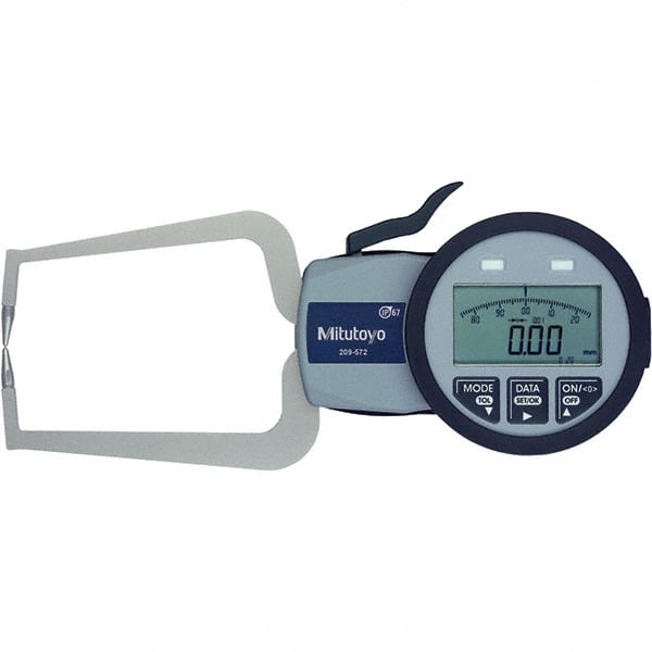 Electronic Caliper Gages, Type: Outside, Minimum Measurement (mm): 0.0000, Maximum Measurement (Inch): 0.7800, Maximum Measurement (mm): 20.00 MPN:209-932