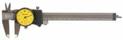 Dial Caliper: 8'' Range, 0.001'' Graduation, 0.1'' per Revolution MPN:505-737