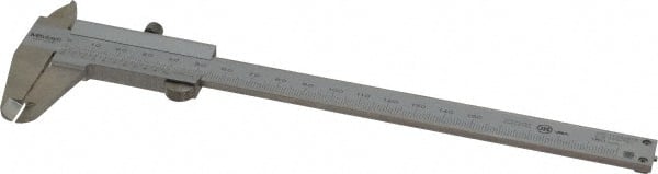 Vernier Caliper: 0 to 150 mm, 0.05 mm Accuracy, 0.05 mm Graduation, Stainless Steel MPN:530-101