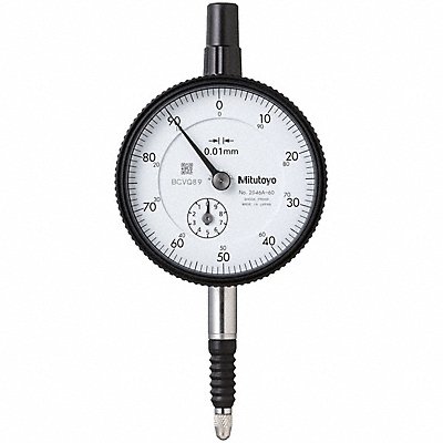 Dial Indicator 0 to 10 mm White MPN:2046A-60