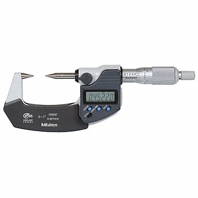 Point Micrometer Digital 0-1 In 30 Deg MPN:342-361-30