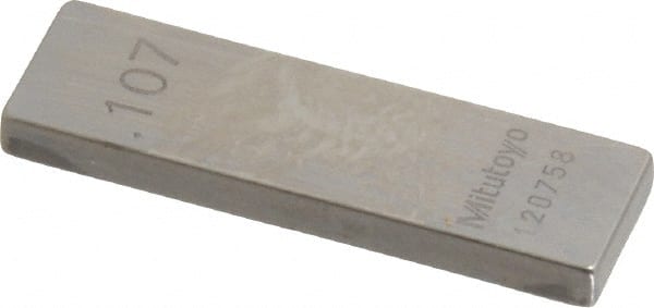 Rectangle Steel Gage Block: 0.107