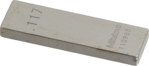 Rectangle Steel Gage Block: 0.117