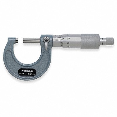 Micrometer 0-25mm 0.01 Ratchet MPN:103-137