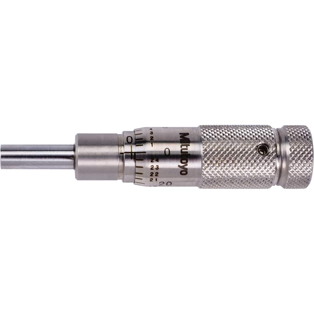 Mechanical Micrometer Heads, Thimble Diameter (mm): 13.00 , Spindle Length (mm): 9.50 , Calibrated: No  MPN:148-511