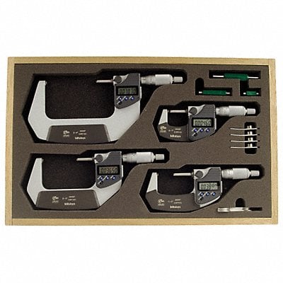 Micrometer Set 0-4In 0.00005In 4Pc MPN:293-961-30