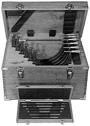 Mechanical Outside Micrometer Set: 6 Pc, 6 to 12