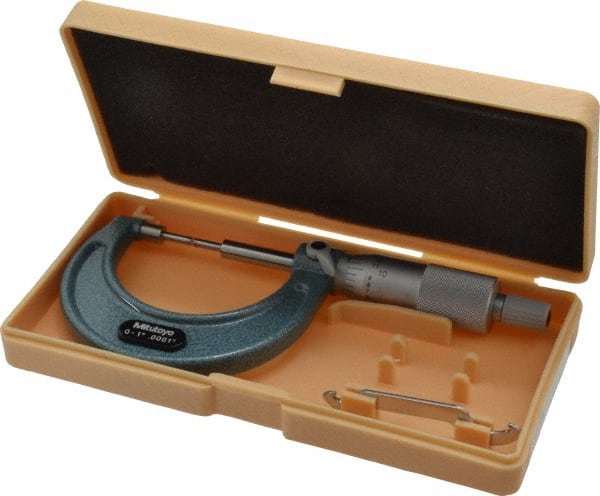 1 Inch, 38mm Throat Depth, Mechanical Spline Micrometer MPN:111-166