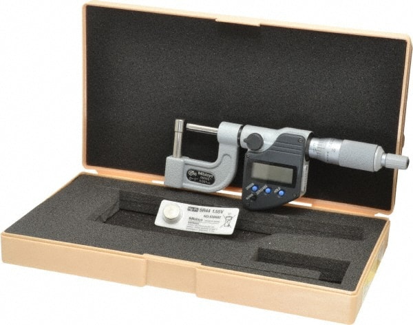 0 to 1 Inch Measurement Range, Pin Anvil, Ratchet Stop Thimble, Electronic Tube Micrometer MPN:395-364-30