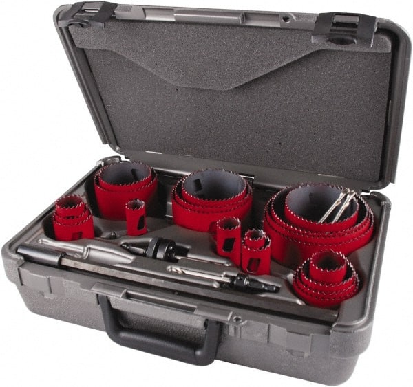 Contractor's Hole Saw Kit: 25 Pc, 3/4 to 4-3/4