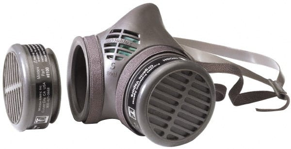 Half Facepiece Respirator with Cartridge: Large, Thermoplastic Elastomer, Snap-In MPN:8103