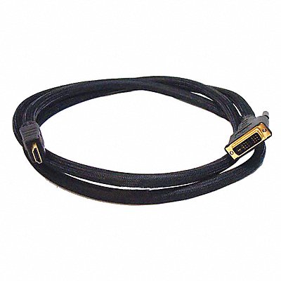 HDMI-DVI Cables Black 6 ft 24AWG MPN:2218