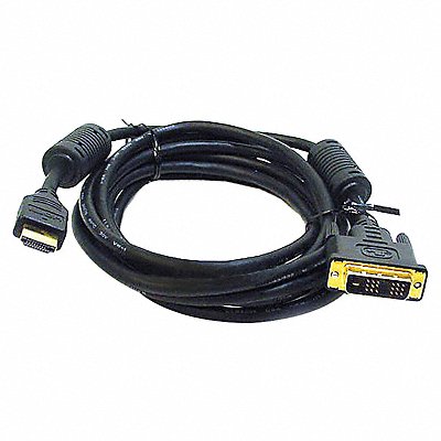 HDMI-DVI Cables Black 6 ft 28AWG MPN:2404