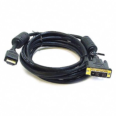 HDMI-DVI Cables Black 3 ft 28AWG MPN:2661