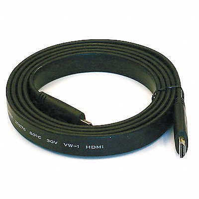 Flat HDMI Cable High Speed Black 6 ft. MPN:4158