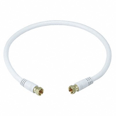 Coaxial Cable RG-6 18 AWG 1 ft 6 White MPN:5360