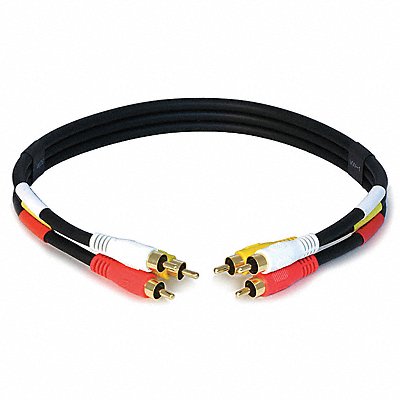 Triple RCA Dubbing Cable RG59U 1.5 ft. MPN:6026