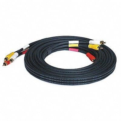 Triple RCA Dubbing Cable RG59U 15 ft. MPN:6308