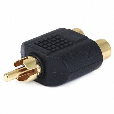 RCA Plug to RCA Jack x2 Splitter Adapter MPN:7186