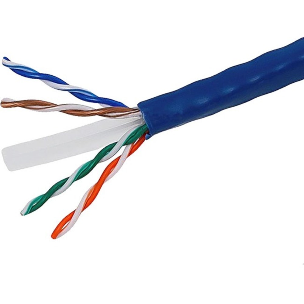 Monoprice - Bulk cable - 1000 ft - UTP - CAT 6 - riser, solid - blue MPN:8103