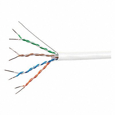 Data Cable Cat 6A 23 AWG 1000ft White MPN:18601