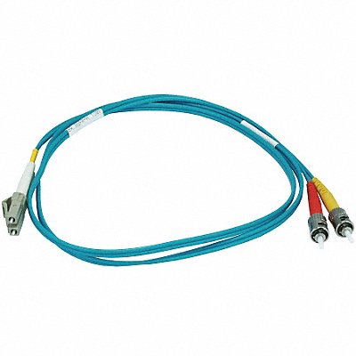 Fiber Cord Duplex LC ST 1m Aqua MPN:6395