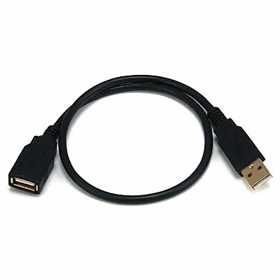 USB 2.0 Extension Cable 1-1/2 ft.L Black MPN:5431